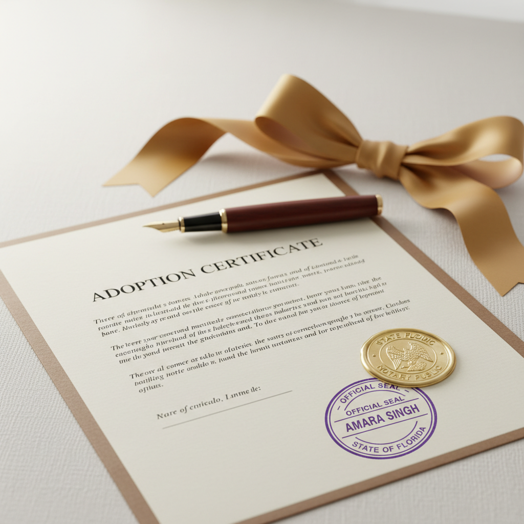 Adoption Documents Notarization (RON)