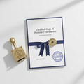 Certified Copy of Permitted Documents