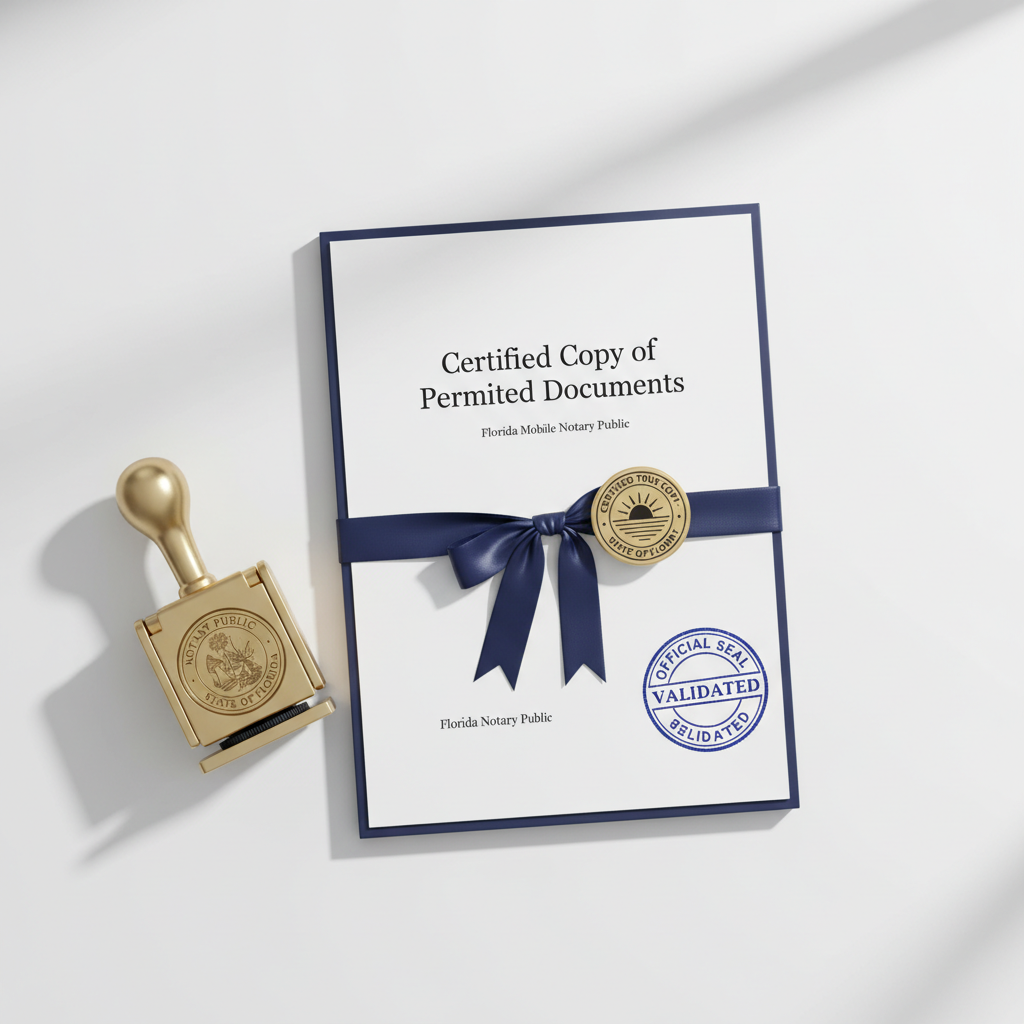 Certified Copy of Permitted Documents