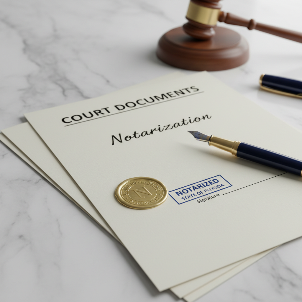 Court Documents Notarization