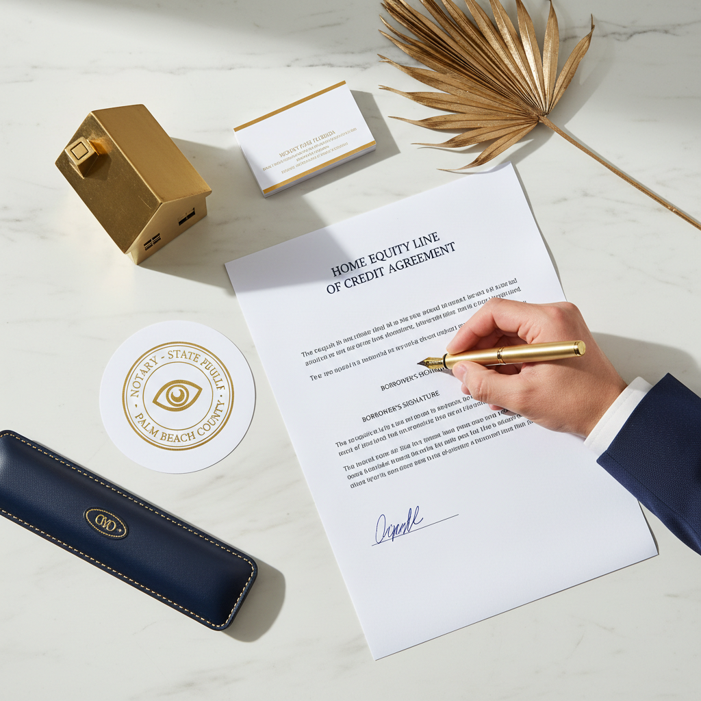 HELOC (Home Equity Line of Credit) Signing