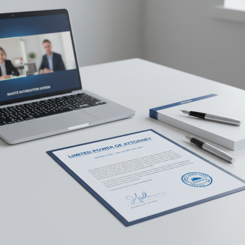 Limited Power of Attorney Notarization - Florida Remote Online Notary