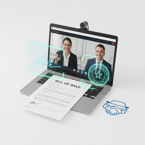 Bills of Sale Remote Online Notarization - RolaNotary