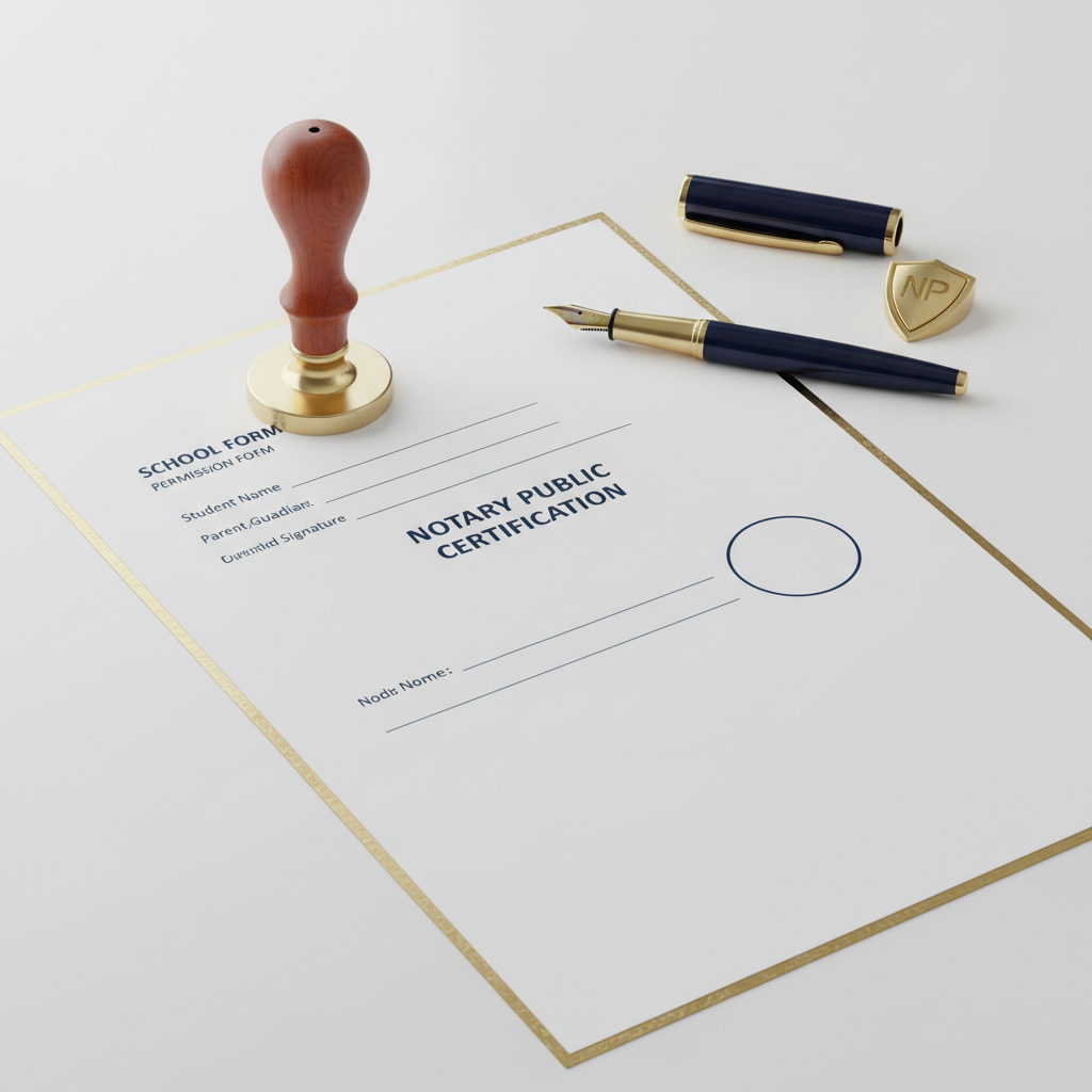 School Forms Notarization (RON)