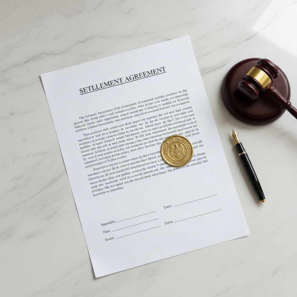 Settlement Agreements Notarization