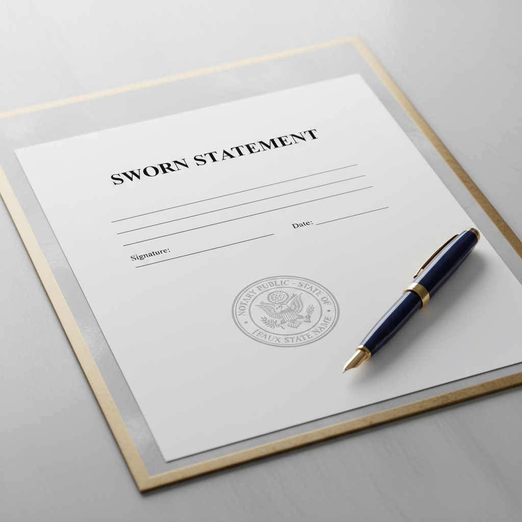 Sworn Statements (RON)